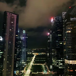 City Balcony With Marina Bay View Singapore